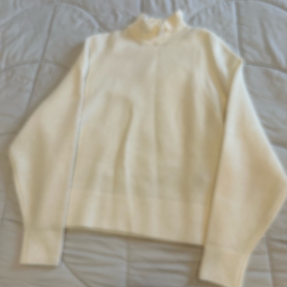 Scotch & Soda Women's Cream Turtleneck Sweater - Picture 3 of 3